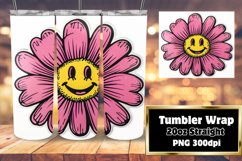 Vintage Charm: Retro Flower Sublimation Product Image 1