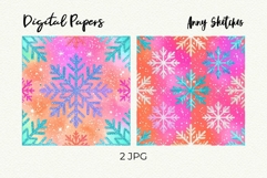 Retro Christmas Snowflake Groovy Disco Pattern Product Image 2