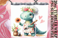 Uplifting Gift 20oz tumbler wrap, Dino Product Image 1