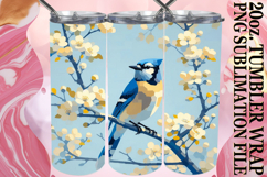 Timeless charm 20oz tumbler wrap, Birds Product Image 1