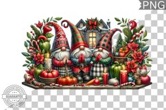Christmas Gnome Sublimation - Clipart PNG Design Product Image 1