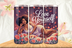 Black Girl Magic Black Woman Positive mind 20oz Tumbler wrap Product Image 1
