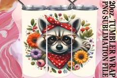 Happy Smiles 20oz tumbler wrap, Cute Animals Product Image 1