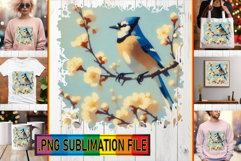 Dazzling TOTE BAG Designs PNG, Birds Product Image 1