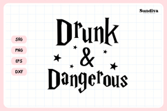 Wizard Bachelorette Party Saying SVG | Drunk Dangerous Product Image 3