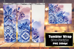 Chic 20oz Tumbler Design for Gifts , Watercolor Patter Product Image 1