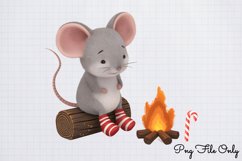 Woodland Christmas Watercolor Clipart PNG Product Image 1