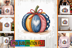 Dazzling TOTE BAG Designs PNG, Pumpkin Watercolor Product Image 1