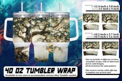 Tranquil Tree Watercolor Tumbler Design - 40oz Product Image 1