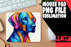 Bright Mouse Pad Design Sublimation, Dog Product Image 1