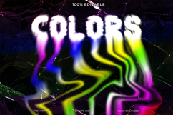 Vibrant Colors Text Graphic on a Marble Background Product Image 1