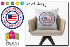Patriotic Stamp SVG File Product Image 1