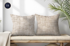 Boho Beige Natural Linen Seamless Texture Digital Paper Product Image 2