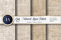 Boho Beige Natural Linen Seamless Texture Digital Paper Product Image 1