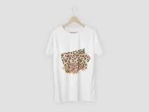 Iowa state png files for sublimation. Leopard print png Product Image 4