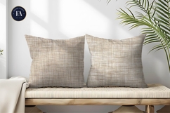 Linen Fabric Texture Boho Beige Seamless Digital Paper Product Image 2