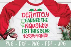 Funny Christmas SVG - Funny Naughty List SVG Product Image 1