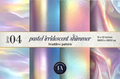 Holographic Pastel Digital Paper, Iridescent Texture Product Image 1