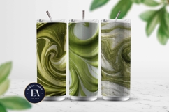 Matcha Latte Swirl Pattern, Creamy Matcha Abstract Paper Product Image 2