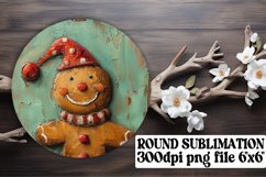 Playful Car Coasters Sublimation PNG, Gingerbread Product Image 1