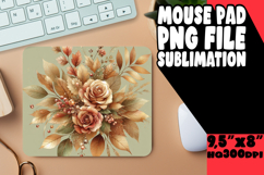 UNIQUE mouse PAD Playful Design, Autumn Flower Product Image 1