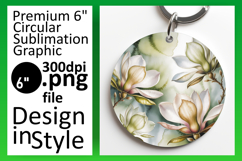 Cute Flamingo with Flowers Round Design PNG Product Image 1