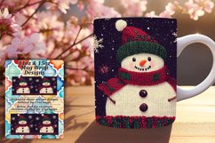 Vivid 11oz Mug Wrap Png Artwork , Snowman Product Image 1