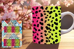 Stylish Glitter Leopard Print Mug Wrap 11oz/15oz Product Image 1
