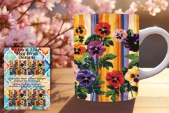 Flower &amp; Stripe Mug Wrap - Sublime Delight Product Image 1