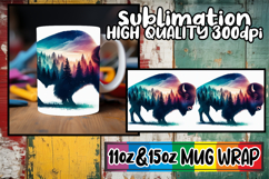 Joyful journeys 11oz 15oz mug wrap, Animals Art Product Image 1