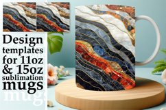 Glittery Floral Fusion Mug Pattern: Sublimation Delight Product Image 1