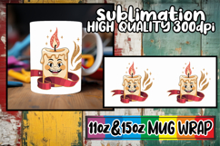 Simply stunning sublimation 11oz 15oz mug wrap, Cute Christm Product Image 1