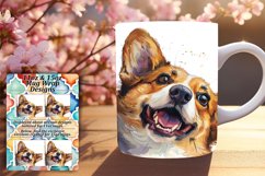 Whimsical Watercolor Dog Lover Joyful Charm Mug - 11oz/15oz Product Image 1