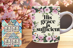 Serene 11oz Mug Wrap Png Design , Religious Product Image 1