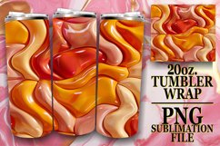 15x 3D Inflated Puff Tumbler Wraps Bundle, 20oz Colorful Product Image 2