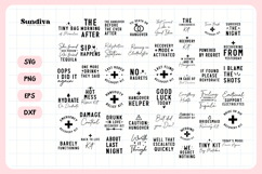 50 Funny Hangover Recovery Kit Sayings SVG Bundle Product Image 3