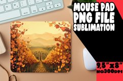 Sublimation Mouse Pad Watercolor Autumn Product Image 1