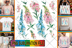 Elegant TSHIRT Gift Ideas PNG, Flower Pattern Product Image 1