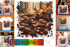 Elegant Tote Bag Ideas PNG, Autumn Product Image 1