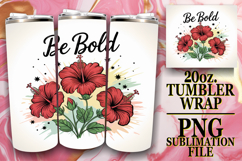 JOYFUL ESCAPE 20oz TUMBLER WRAP, Flowers Quote Product Image 1