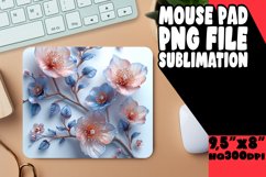 Playful Colorful Floral Mouse Pad: Vibrant Edition Product Image 1