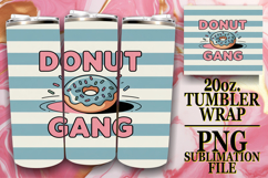 Radiant Mornings 20oz tumbler wrap, Retro Food Product Image 1