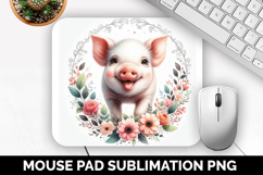 Cute Animals Mouse Pad Bundle, Sublimation Mouse Pad PNG Product Image 10