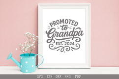Promoted to Grandpa - Funny Design for T-Shirts and Gifts Product Image 4