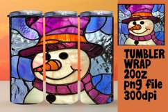 Winter 3D Snowman Wrap for Tumblers Product Image 1