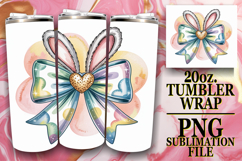 RADIANT ADVENTURES 20oz TUMBLER WRAP, Easter Bow Product Image 1