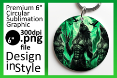 Bright Round Design PNG for Coasters , Horror Halloween Product Image 1