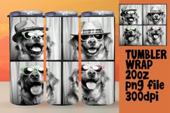 Joyful Canine Art Tumbler Wrap Design Product Image 1