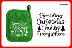 Christmas Pot Holder Quote SVG | Christmas Crumbs Product Image 3