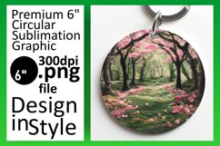 Charming 3D Landscape Round Design Sublimation Product Image 1
